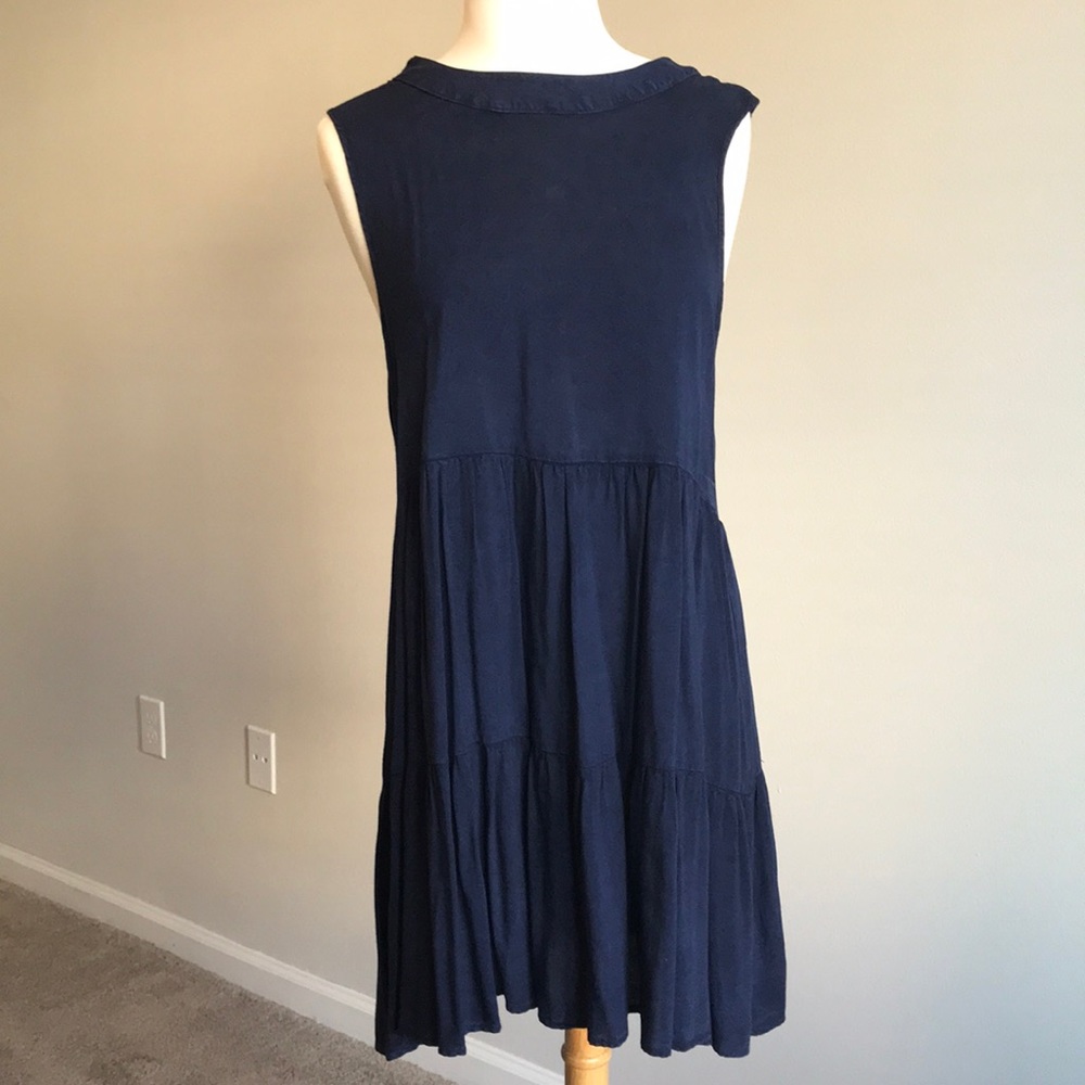 Altar’d State Navy Blue Swing Tank Dress